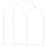 Łuk Ślubny 3 pcs Biały Stal