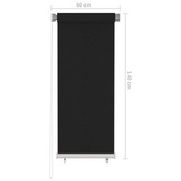 vidaXL Roleta zewnętrzna, 60x140 cm, czarna