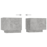 vidaXL Szafka pod TV z oświetleniem LED, szarość betonu, 300x35x40 cm