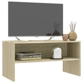 vidaXL Szafka pod TV, dąb sonoma, 80x40x40 cm, materiał drewnopochodny