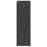 Stojak na Parasol Deszczowy Czarny 15,5 x 15,5 x 49 cm Stal