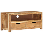 vidaXL Szafka pod TV, 88x35x40 cm, lite drewno akacjowe