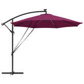 Parasol plażowy Bordeaux Czerwony 294 x 294 x 248 cm