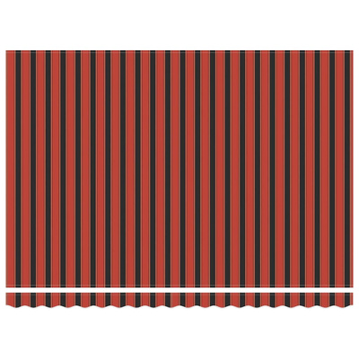 Markiza zwijana Pomarańczowy i brązowy 450 × 300 cm