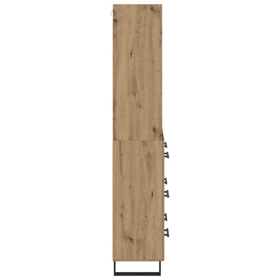 Highboard 2 szt. Dąb rzemieślniczy 69,5 x 34 x 180 cm