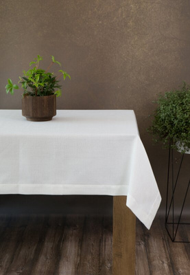 Obrus Stella biały 145x400