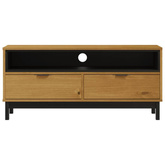 Szafka pod TV FLAM, 110x40x50 cm, lite drewno sosnowe vidaXL