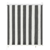 vidaXL Roleta zewnętrzna, 60x140 cm, antracytowo-białe pasy