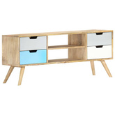 Szafka pod TV, 110 x 35 x 48 cm, lite drewno mango vidaXL