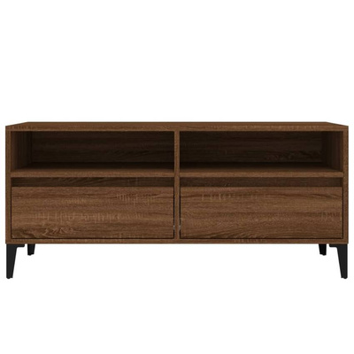 vidaXL Szafka pod TV, brązowy dąb, 100x34,5x44,5 cm