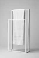 Biały, podwójny wieszak na ręczniki KS-62 WIESZAK TOWEL II - KAJA HOME