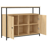 Komoda Sonoma Oak 100x35x80 cm Drewno konstrukcyjne