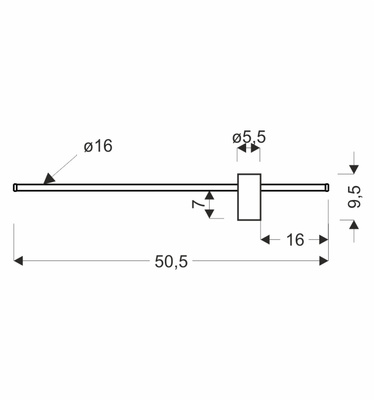 Kinkiet ARIAN 50,5 lampa kinkiet złoty 8W LED 4000K maskownica biały