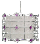 Lampa sufitowa wisząca 1X40W E27 fiolet SENECA 31-02976