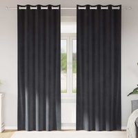 Zasłony zaciemniające 2 pcs Ciemnoszary 140 x 225 cm Aksamit