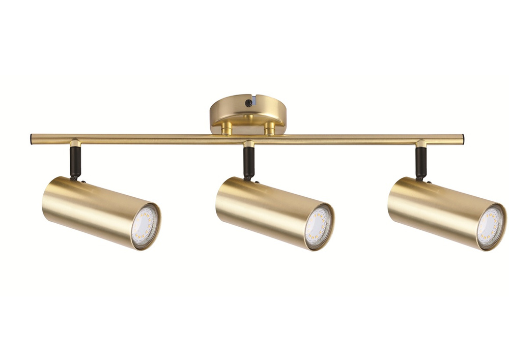 Lampa mosiądz ścienna/sufitowa listwa 3xGU10 Colly 93-01733