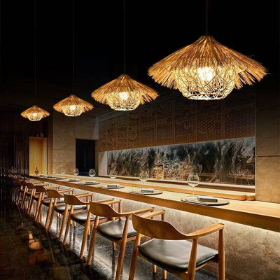 Lampa sufitowa wisząca z bambusa bali natural