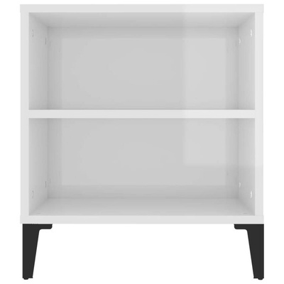 Szafka pod TV, wysoki połysk, biała, 102x44,5x50 cm vidaXL