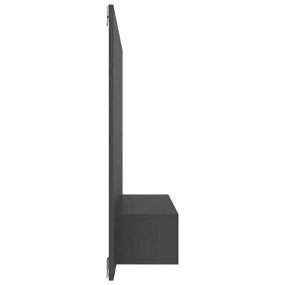 vidaXL Wisząca szafka pod TV, szara, 120 x 23,5 x 90 cm