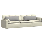 Poduszki na sofę 2 pcs Szary chmur 120 x 40 cm tkanina