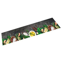 vidaXL Dywanik kuchenny, wzór w przyprawy, 60x300 cm, aksamit wariant 4