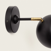 Kinkiet złoto-czarny Abruzzo Stefano E27