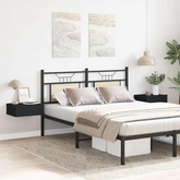 Wiszące szafki nocne, 2 szt., czarne, 40x30x15 cm