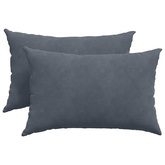 Poduszki na sofę 2 pcs ciemno szary 60 x 40 cm