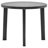 Stolik ogrodowy, antracytowy, 89 cm, plastikowy