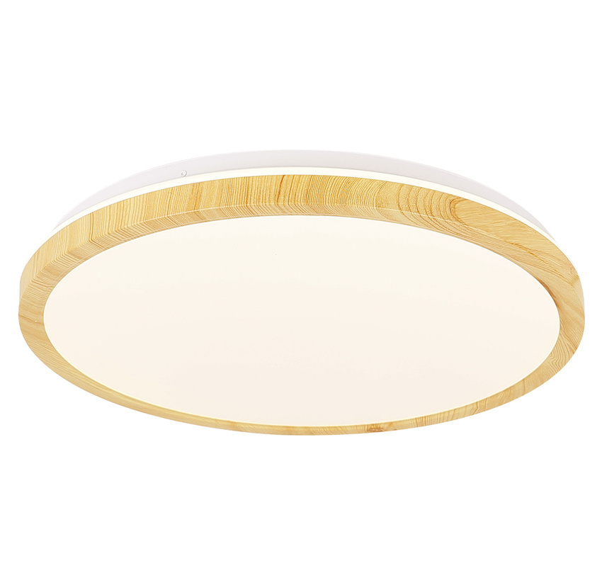 Plafon LED biały drewno 36W 4000K Gandava 14-75260