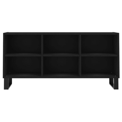 vidaXL Szafka pod TV, czarna, 103,5x30x50 cm, materiał drewnopochodny
