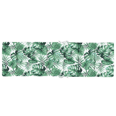 vidaXL Poduszki na leżaki, 2 szt., wzór w liście, tkanina Oxford