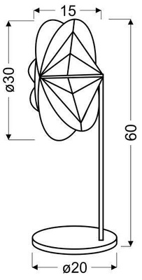 Lampka nocna Spider nowoczesna miedziana metalowa regulowany abażur