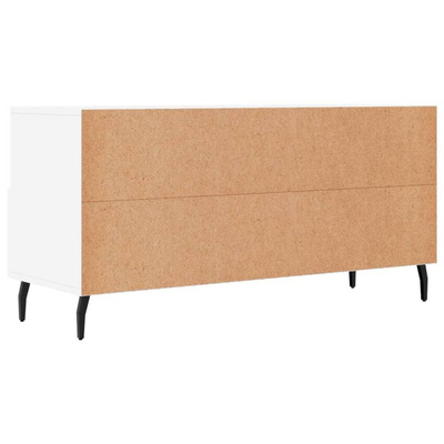 vidaXL Szafka pod TV, biała, 102x36x50 cm, materiał drewnopochodny wariant 7