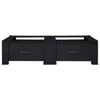Podstawka na Pralkę 2 pcs Czarny 127 x 54,5 x 32,5 cm Stal