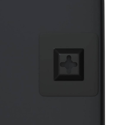 vidaXL Lustro ścienne, czarne, 50x80 cm, prostokątne