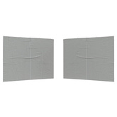 Ściana boczna namiotu na imprezy 2 pcs jasnoszary 400 x 195 cm
