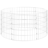 Okrągły słup gabionowy, galwanizowana stal, ?100x50 cm