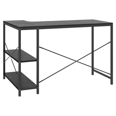 vidaXL Biurko komputerowe, czarne 110x72x70 cm materiał drewnopochodny