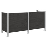 Ogrodzenie na Kosz na Śmieci Szary 237 x 85 x 115 cm