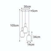 Lampa wisząca K-5882 z serii FIORE