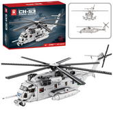 Klocki Konstrukcyjne Śmigłowiec Transportowy Helikopter 2192el