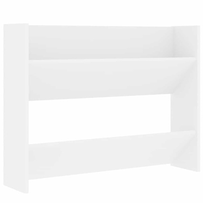 Półka ścienna na buty biała 80x18x60 cm materiał drewnopochodny