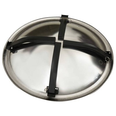 vidaXL Palenisko i grill 2-w-1, z pogrzebaczem, 56x56x49 cm, stal