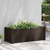 vidaXL Podwyższona donica, PP, mokka, 100x43x35 cm