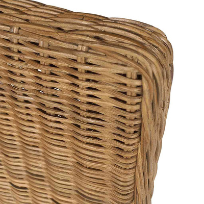vidaXL Krzesła stołowe, 2 szt., brązowe, naturalny rattan