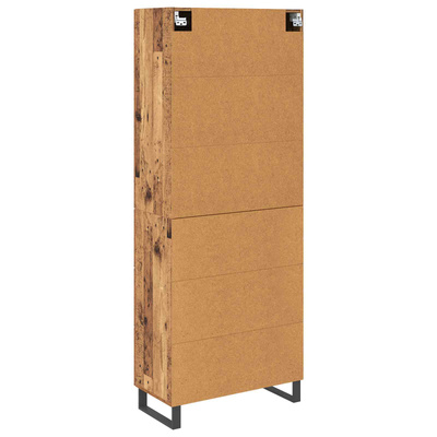 Highboard 2 szt. Stare drewno 69,5 x 34 x 180 cm