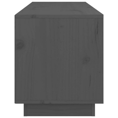 vidaXL Szafka pod TV, szara, 105x34x40 cm, lite drewno sosnowe
