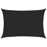 Żagiel przeciwsłoneczny, 160 g/m?, czarny, 3,5x5 m, HDPE