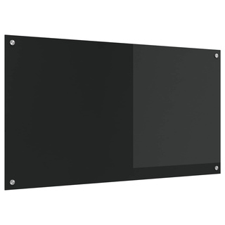 Panel kuchenny Czarny 110 x 60 cm szkło hartowane